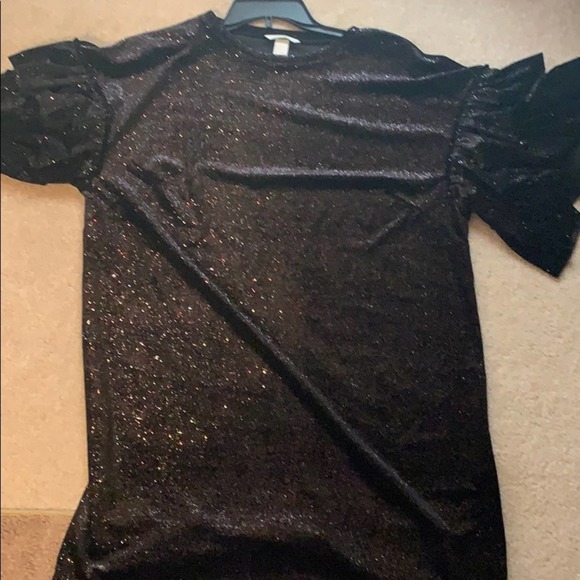 H&M Dresses & Skirts - Black glitter HM dress NWT
